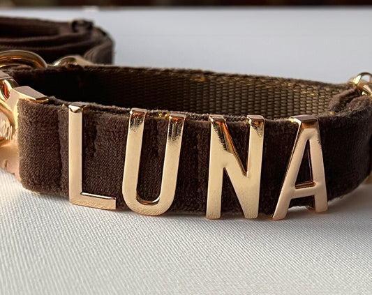 Personalized Dog Collars with Metal Letter Name